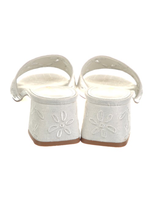 Larroude Canvas Patterned Slides