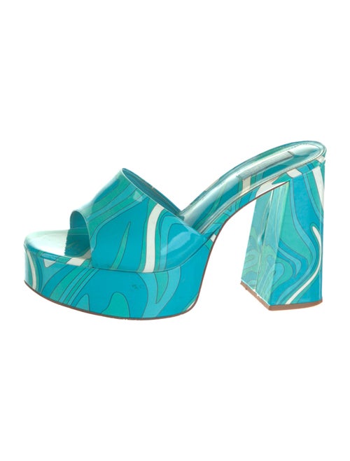 Larroude Patent Leather Slides