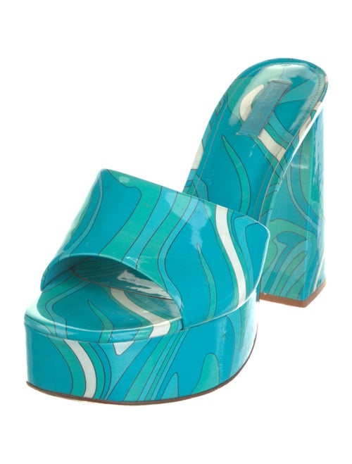 Larroude Patent Leather Slides