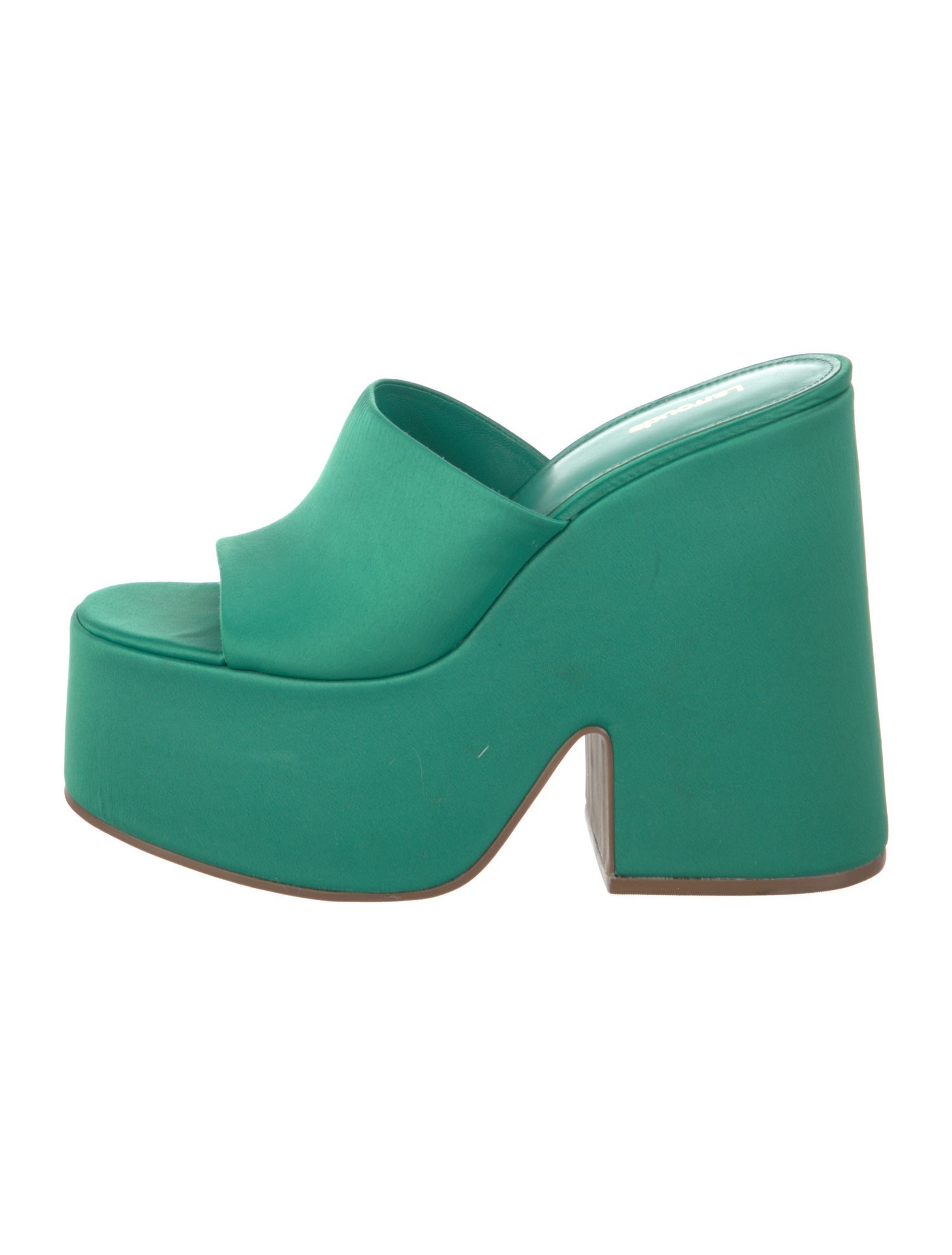 Larroude Satin Slides