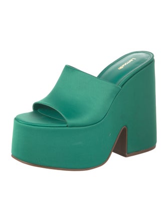 Larroude Satin Slides