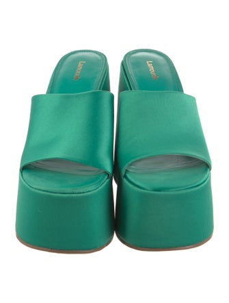 Larroude Satin Slides