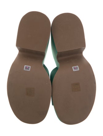 Larroude Satin Slides