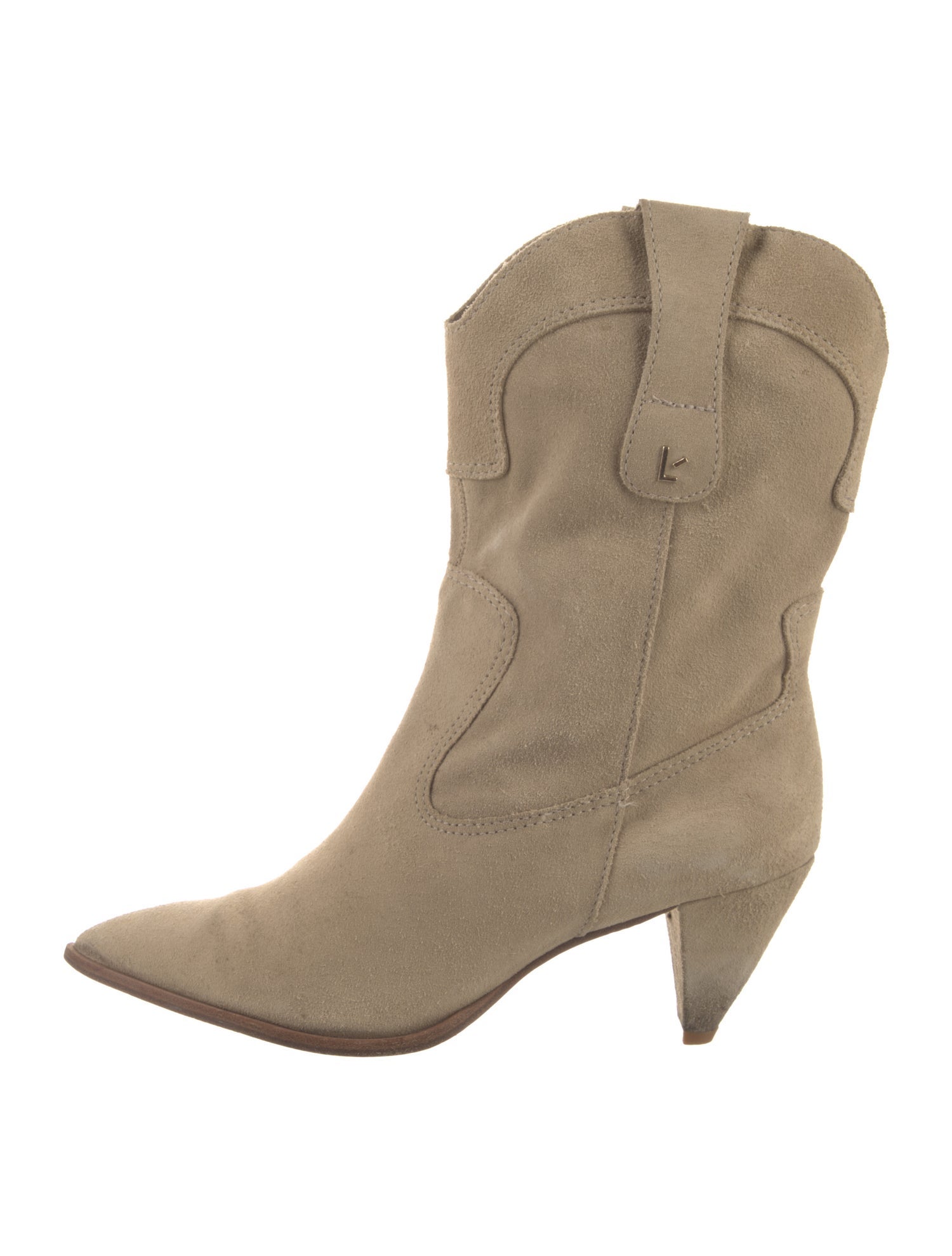 Larroude Suede Western Boots