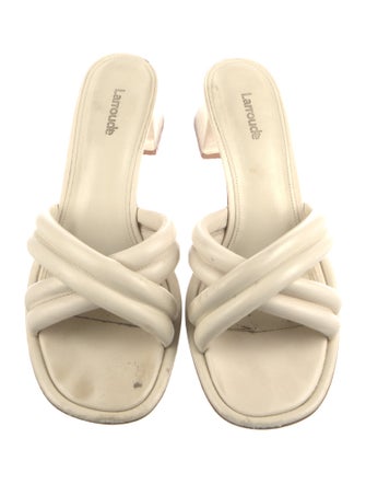 Larroude Leather Slides