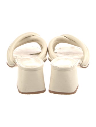 Larroude Leather Slides