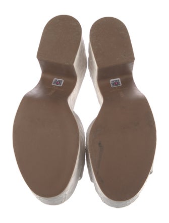 Larroude Embroidered Accent Slides