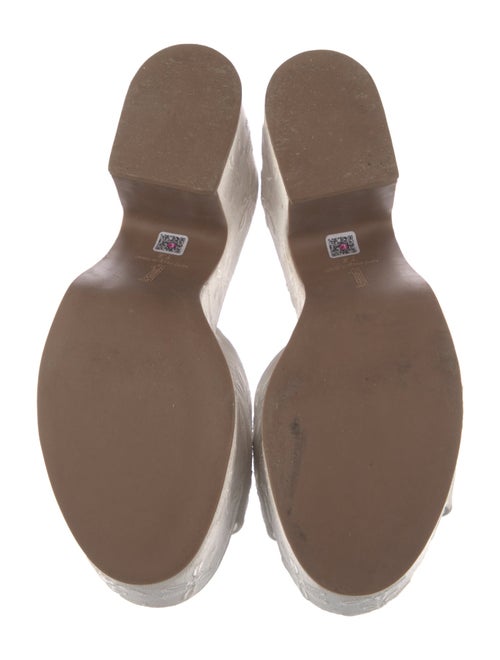 Larroude Embroidered Accent Slides