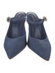 Larroude Denim Mules