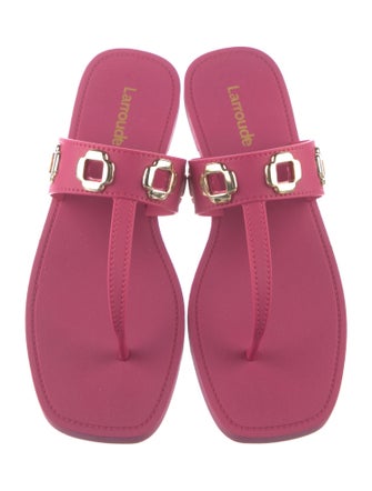 Larroude Rubber Flip Flops