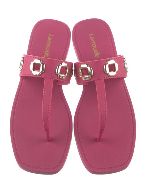 Larroude Rubber Flip Flops