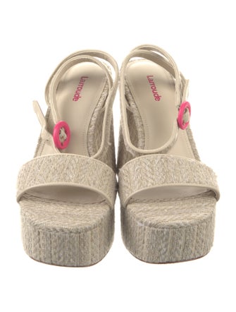 Larroude Raffia Espadrilles