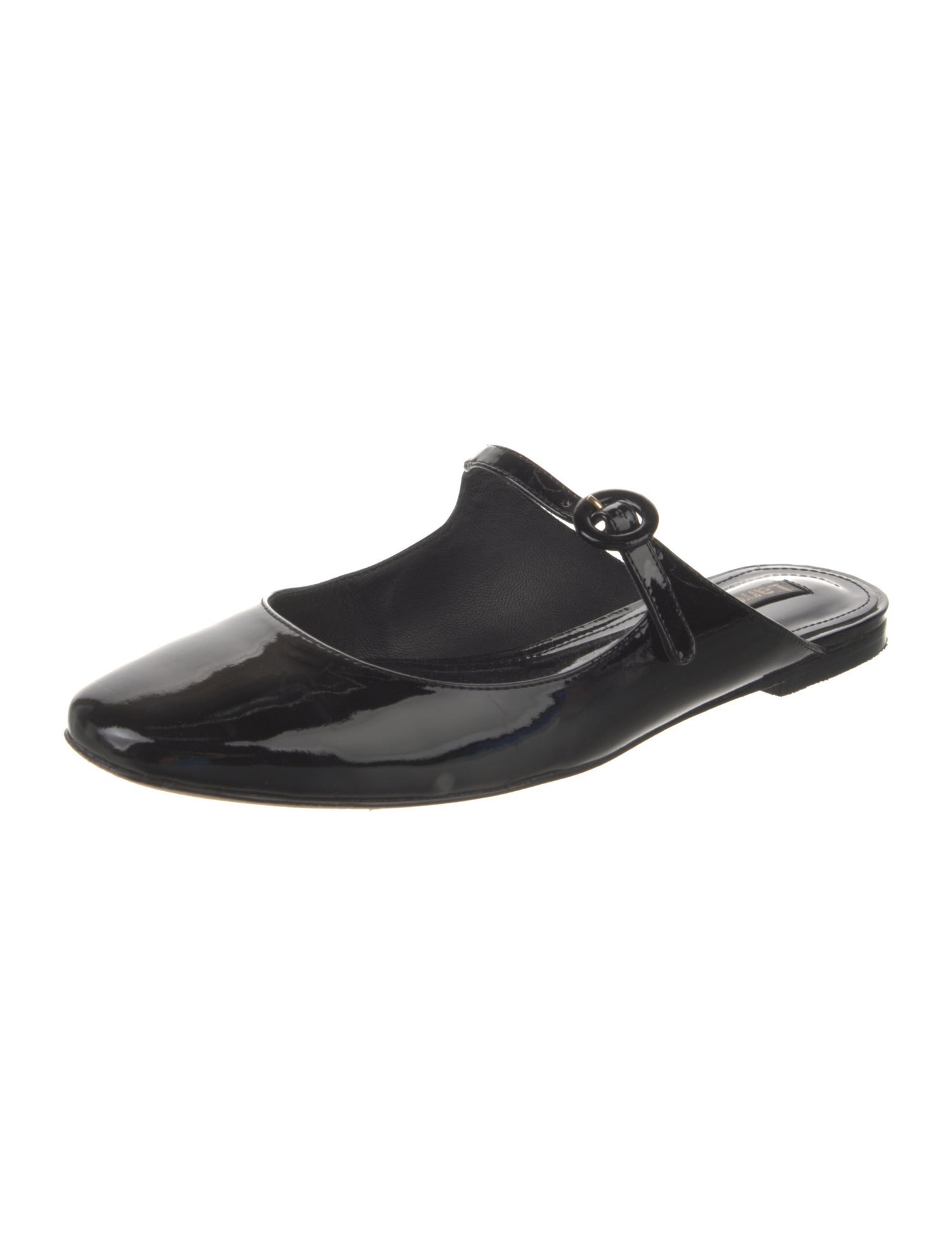 Larroude Patent Leather Mules