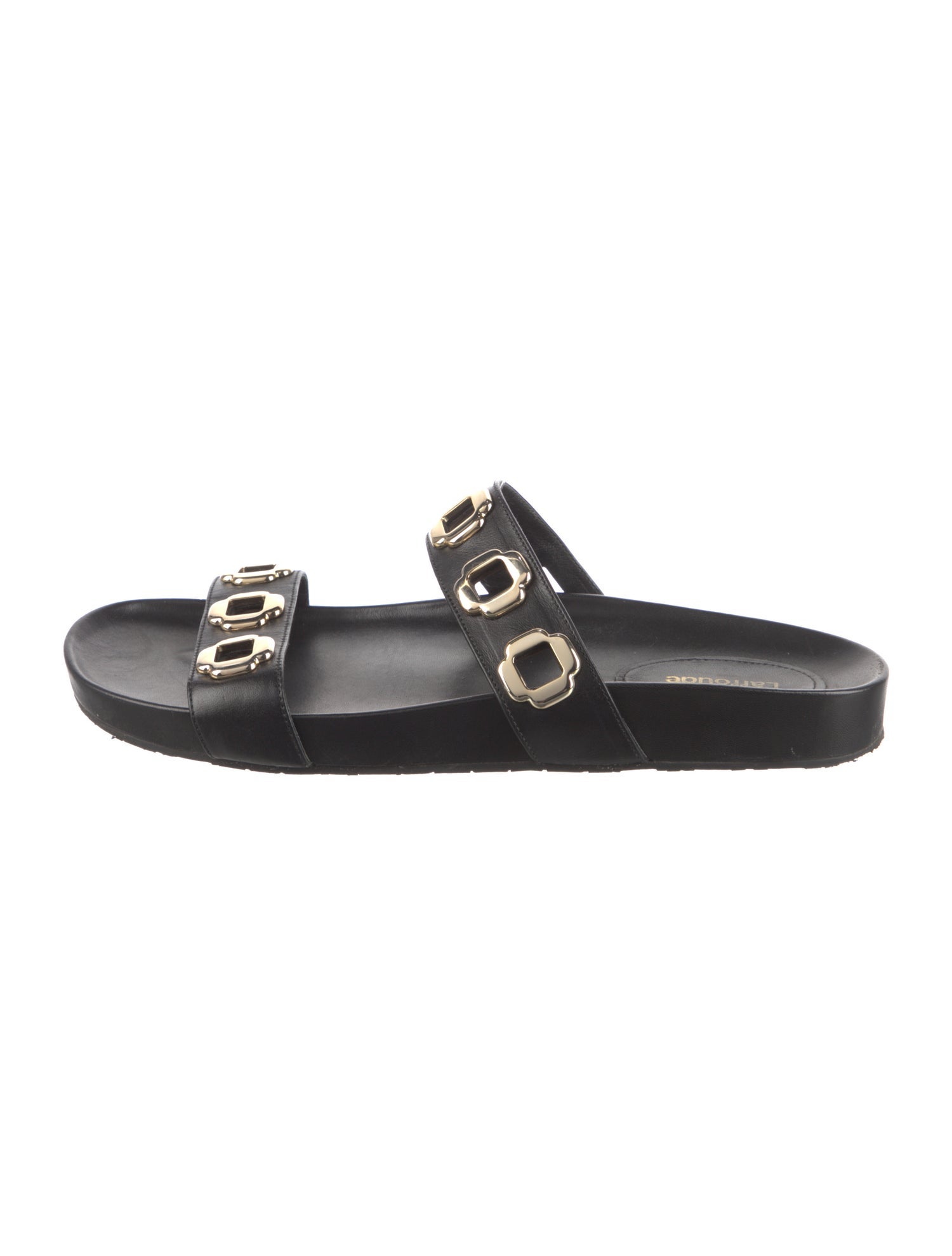 Larroude Leather Slides