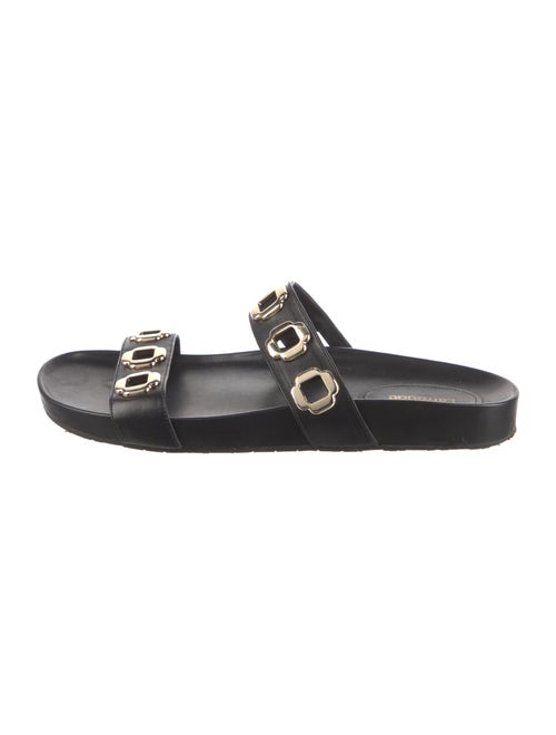 Larroude Leather Slides