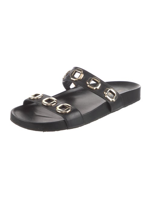 Larroude Leather Slides