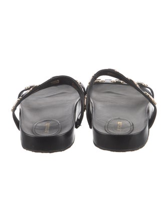 Larroude Leather Slides