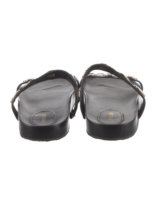 Larroude Leather Slides