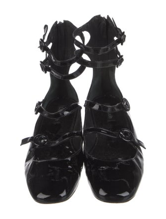 Larroude Patent Leather Mary Jane Flats