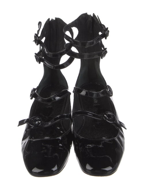 Larroude Patent Leather Mary Jane Flats