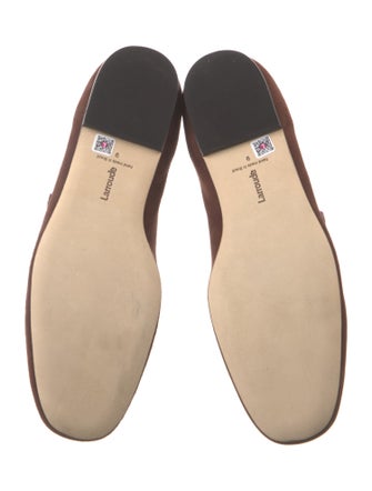 Larroude Suede Mary Jane Flats
