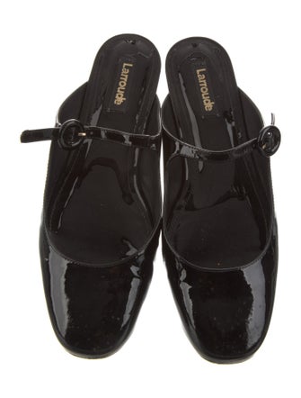 Larroude Patent Leather Mules