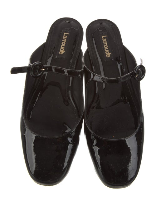Larroude Patent Leather Mules