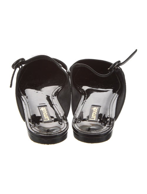 Larroude Patent Leather Mules