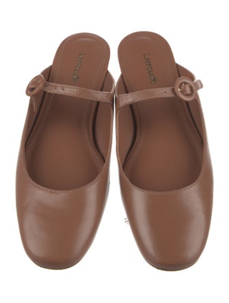 Larroude Patent Leather Mules