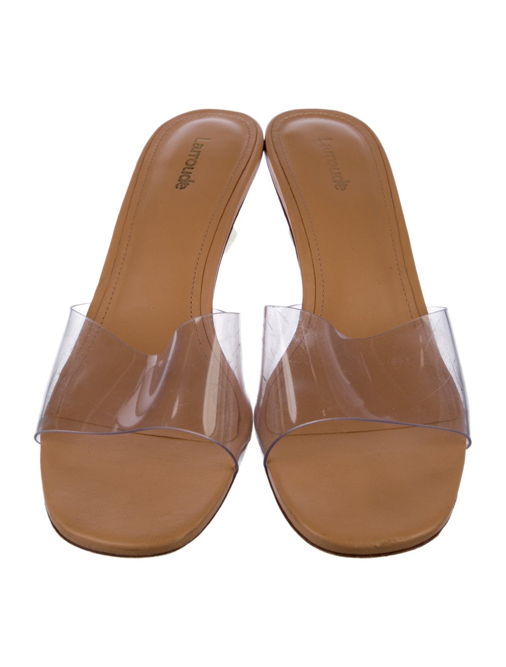 Larroude PVC Slides Neutrals & Clear - image 3