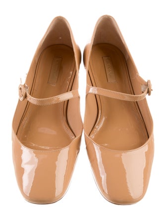 Larroude Patent Leather Mary Jane Flats