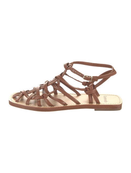 Larroude Leather Gladiator Sandals