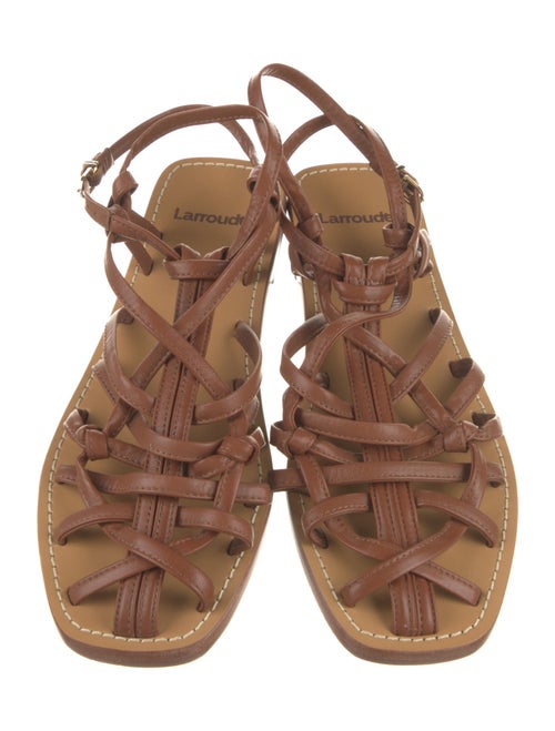 Larroude Leather Gladiator Sandals