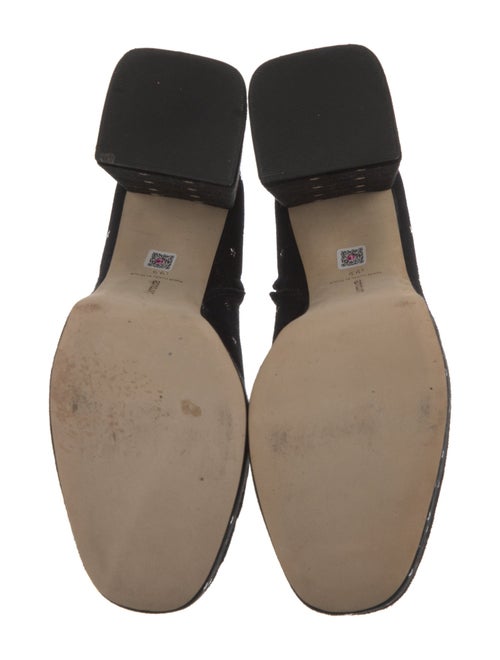 Larroude Suede Studded Accents Boots