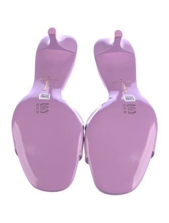 Larroude Patent Leather Slides