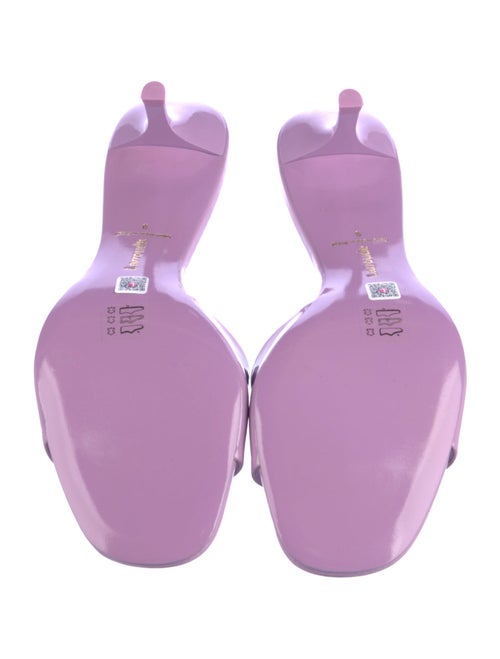 Larroude Patent Leather Slides