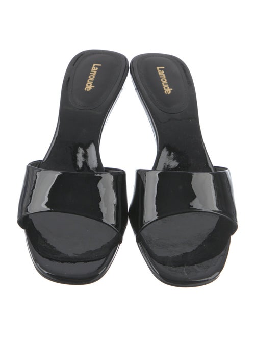 Larroude Patent Leather Slides
