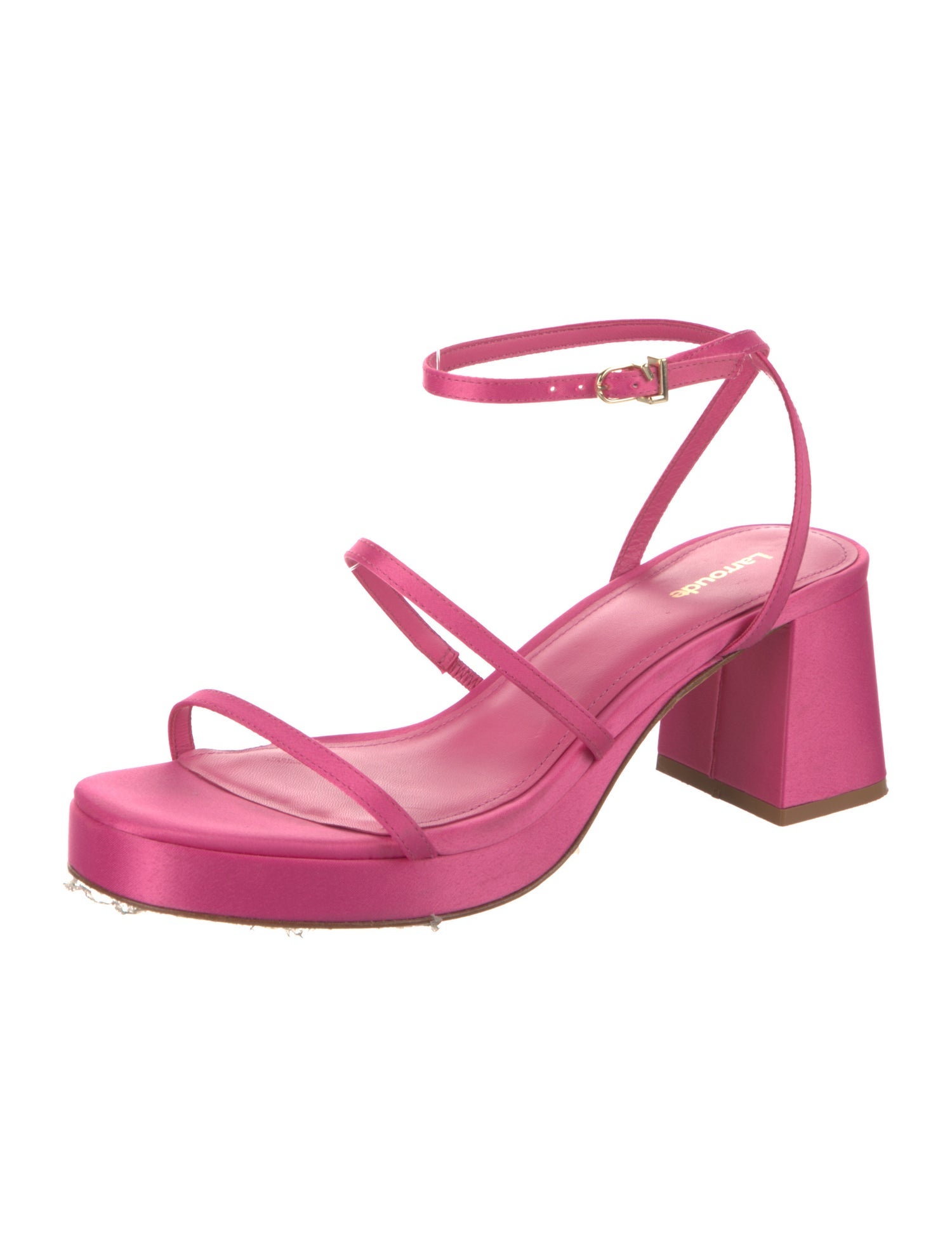 Larroude Satin Sandals
