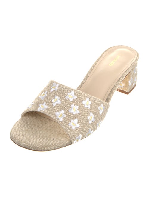 Larroude Canvas Printed Slides