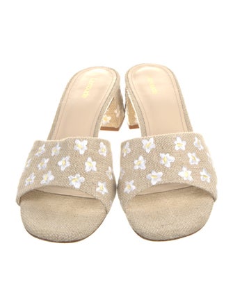 Larroude Canvas Printed Slides