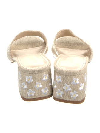 Larroude Canvas Printed Slides