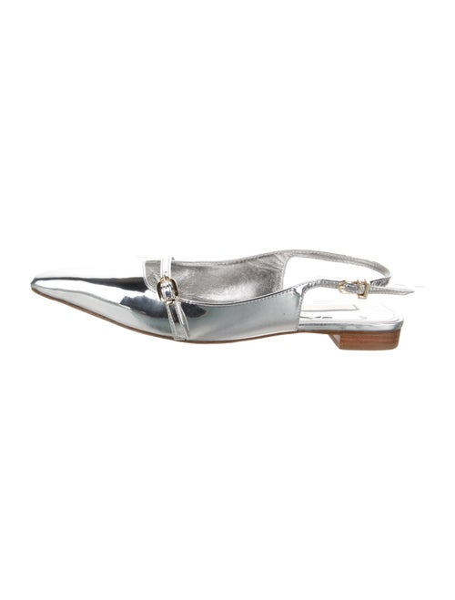 Larroude Patent Leather Slingback Flats