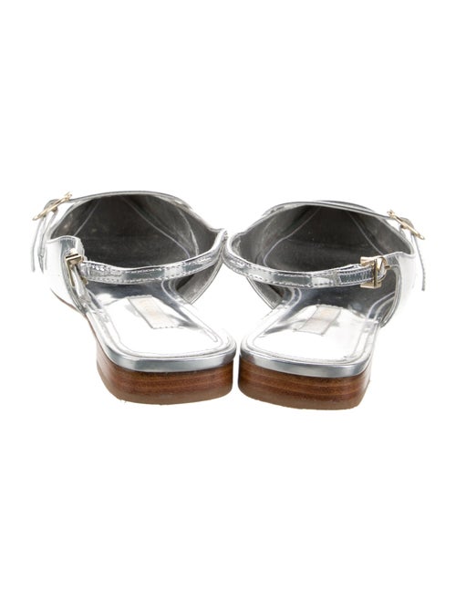 Larroude Patent Leather Slingback Flats