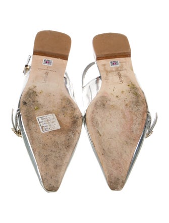 Larroude Patent Leather Slingback Flats