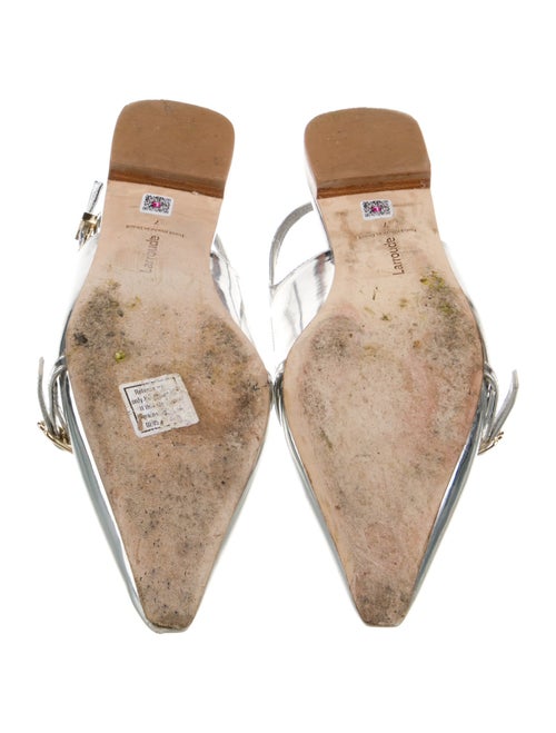 Larroude Patent Leather Slingback Flats