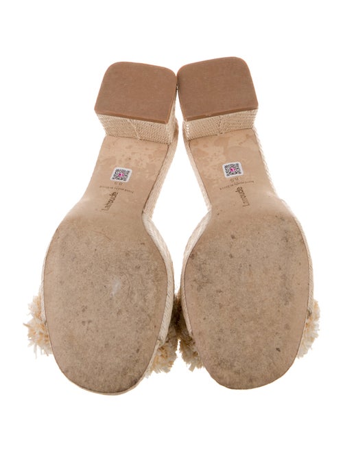 Larroude Raffia Slides