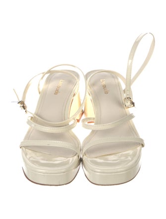 Larroude Patent Leather Sandals