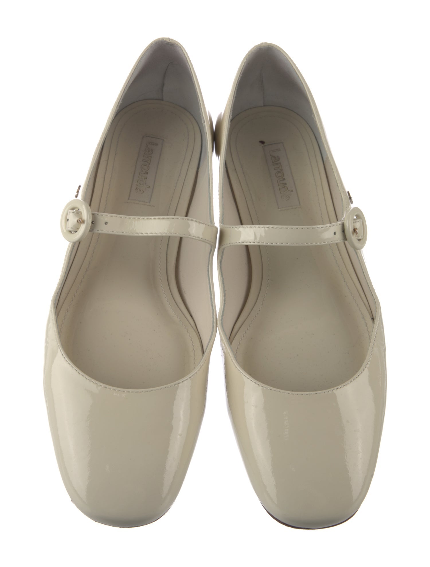 Larroude Patent Leather Mary Jane Flats