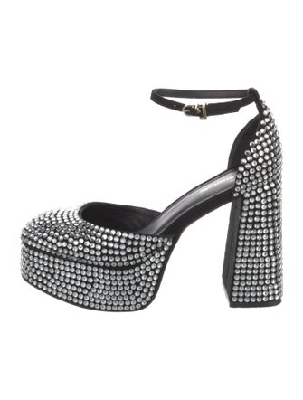 Larroude Crystal Crystal Embellishments D'Orsay Pumps