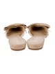 Larroude Ruffle Embellishment Mules